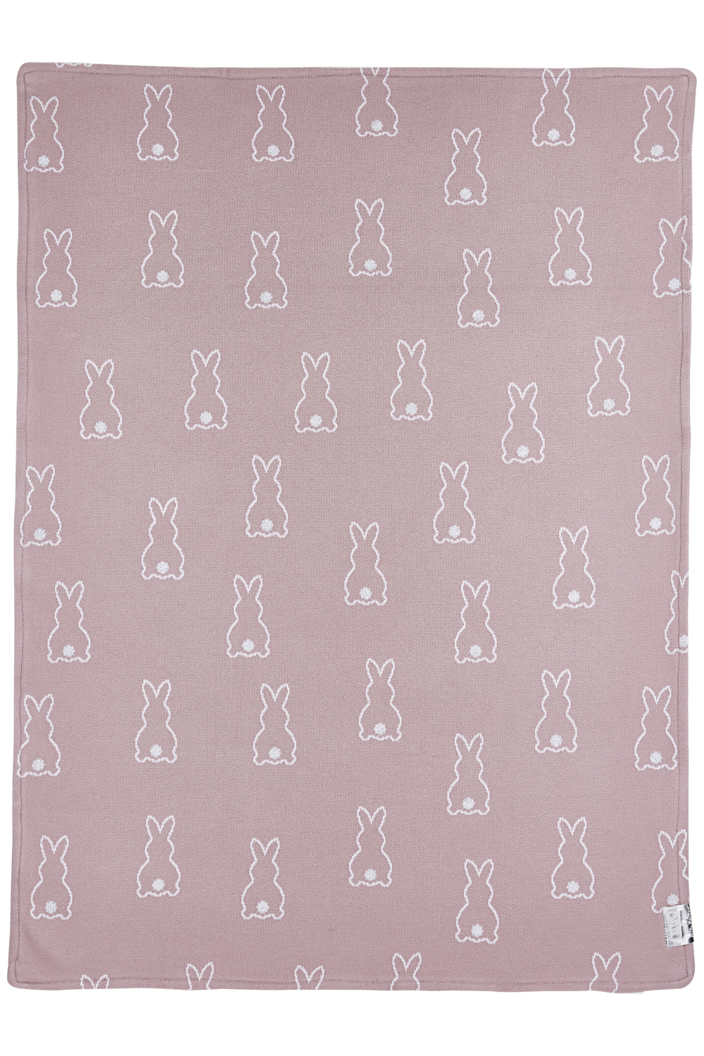 Cot bed blanket Rabbit velvet - lilac - 100x150cm