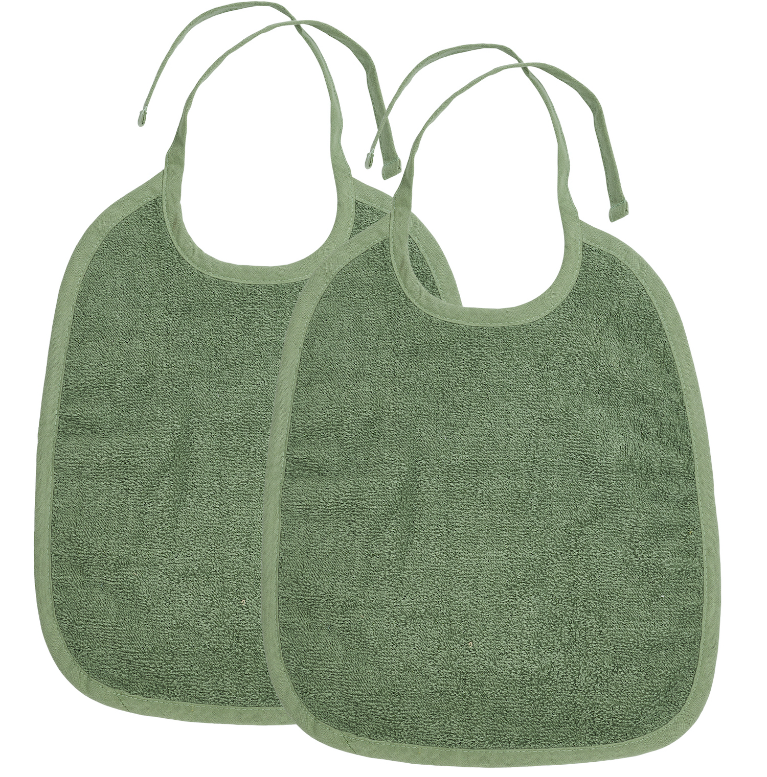 Bib 2-pack terry Uni - forest green