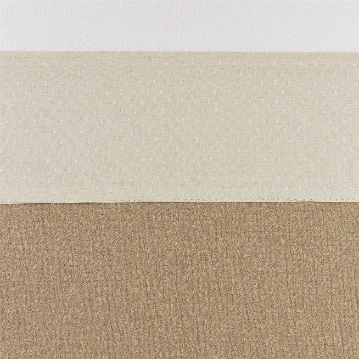 Bettlaken Wiege Plume - soft sand - 75x100cm