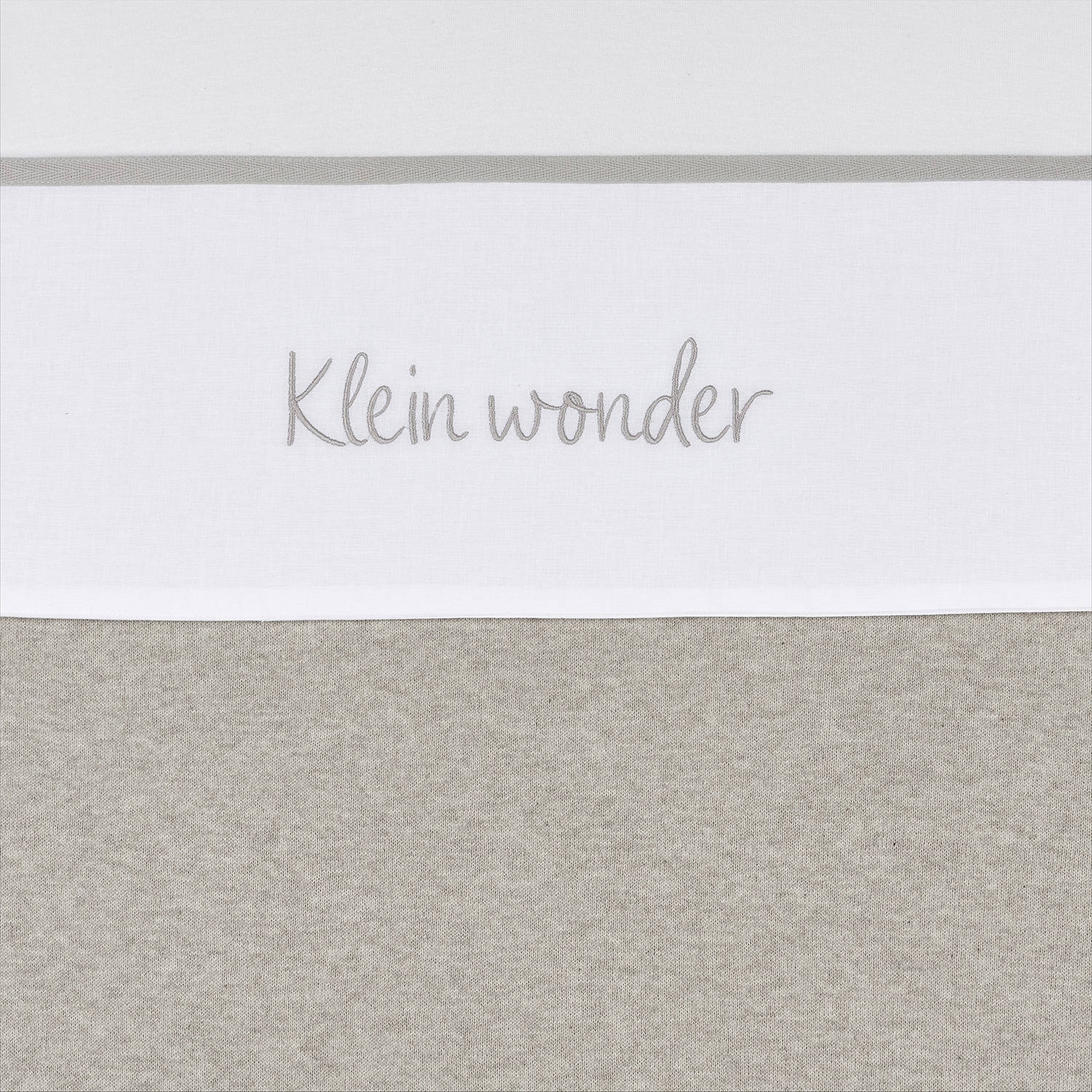 Crib sheet Klein Wonder - greige - 75X100cm