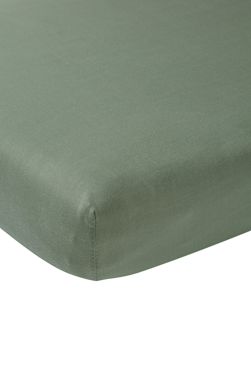 Fitted sheet playpen mattress Uni - forest green - 75x95cm