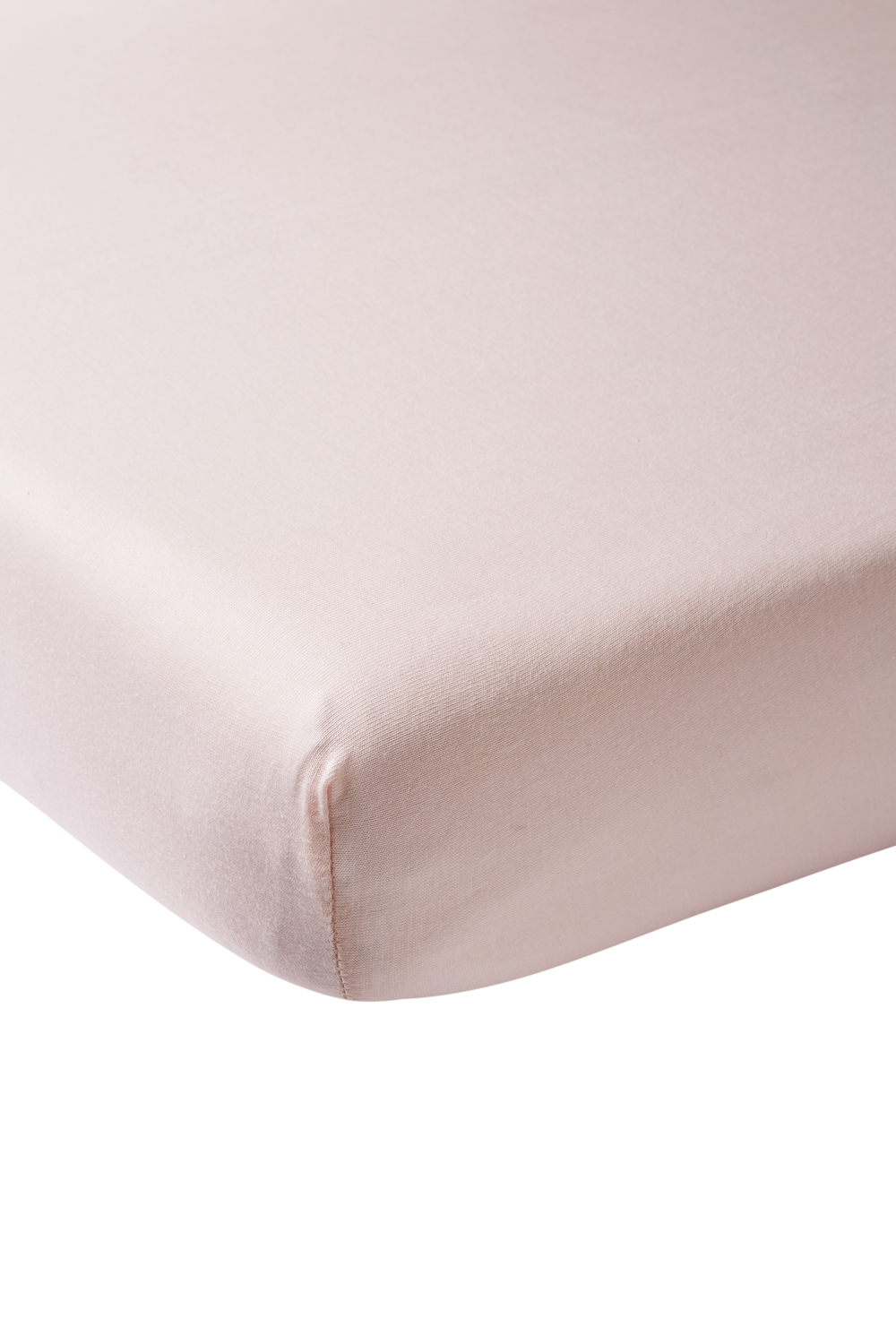 Fitted sheet playpen mattress Uni - light pink - 75x95cm