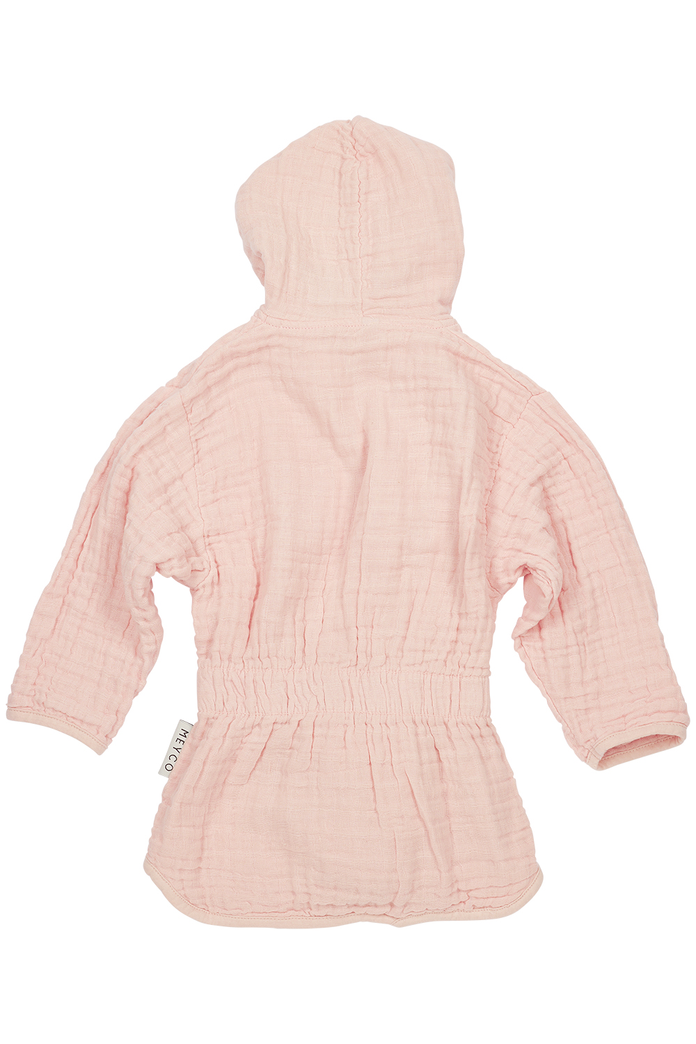 Bademantel pre-washed musselin Uni - soft pink - 98/104