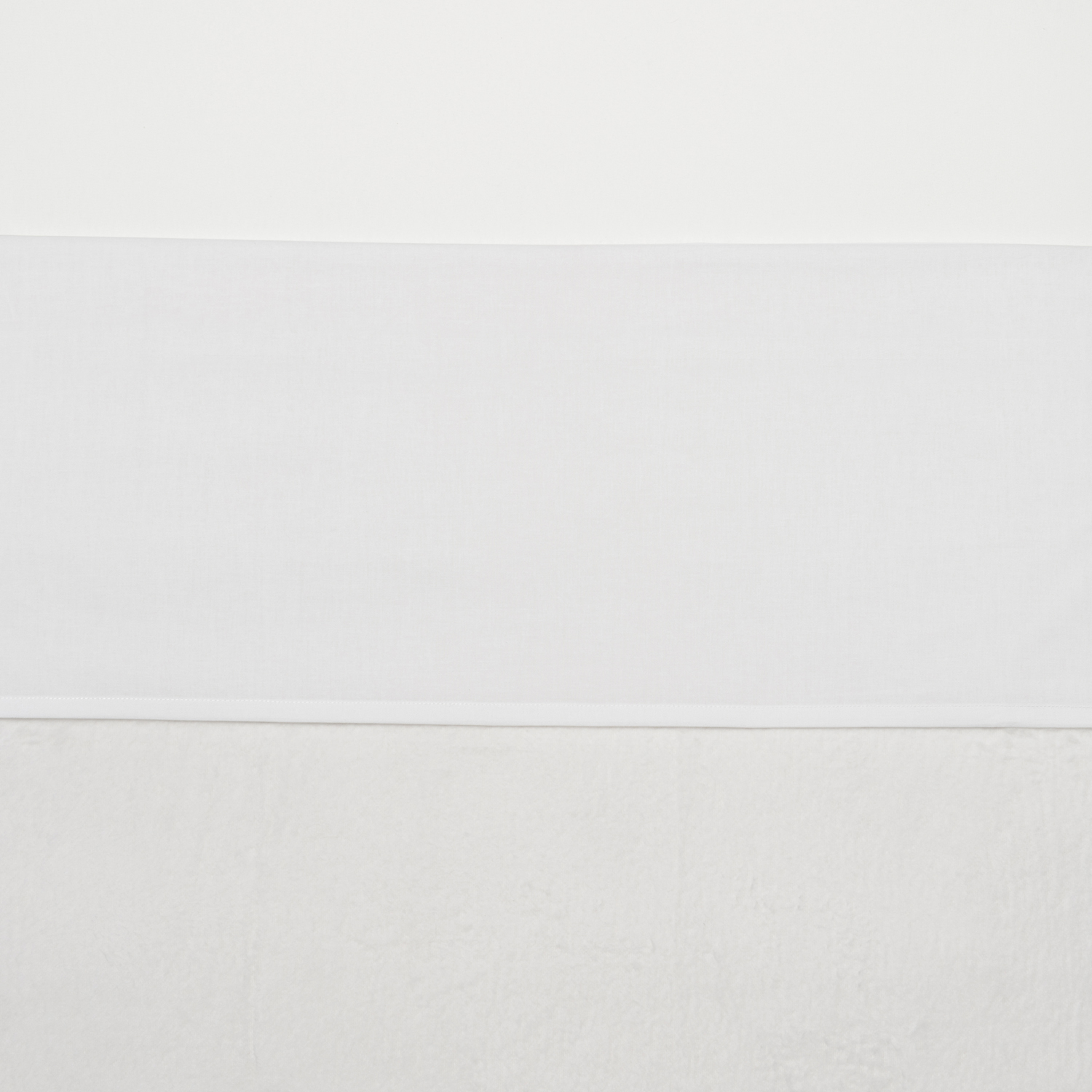 Kinderbettlaken Uni - white - 100x150cm