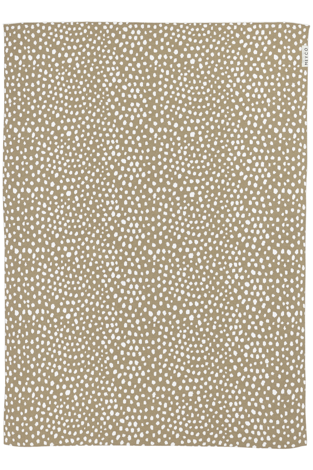 Crib bed blanket Cheetah - taupe - 75x100cm