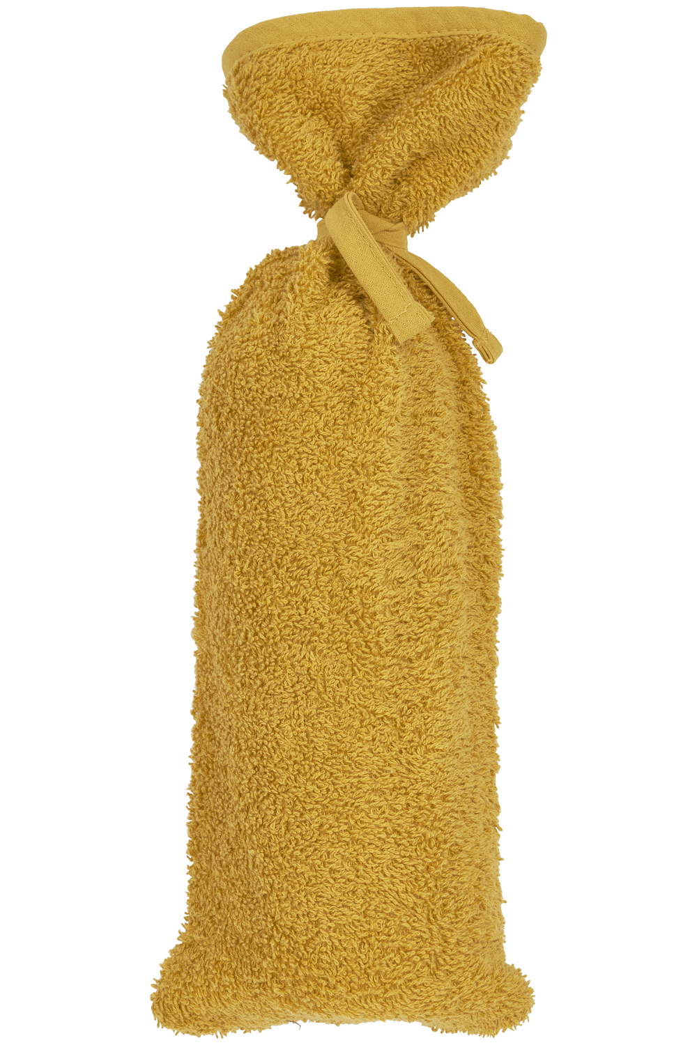 Hot water bottle cover terry Uni - honey gold