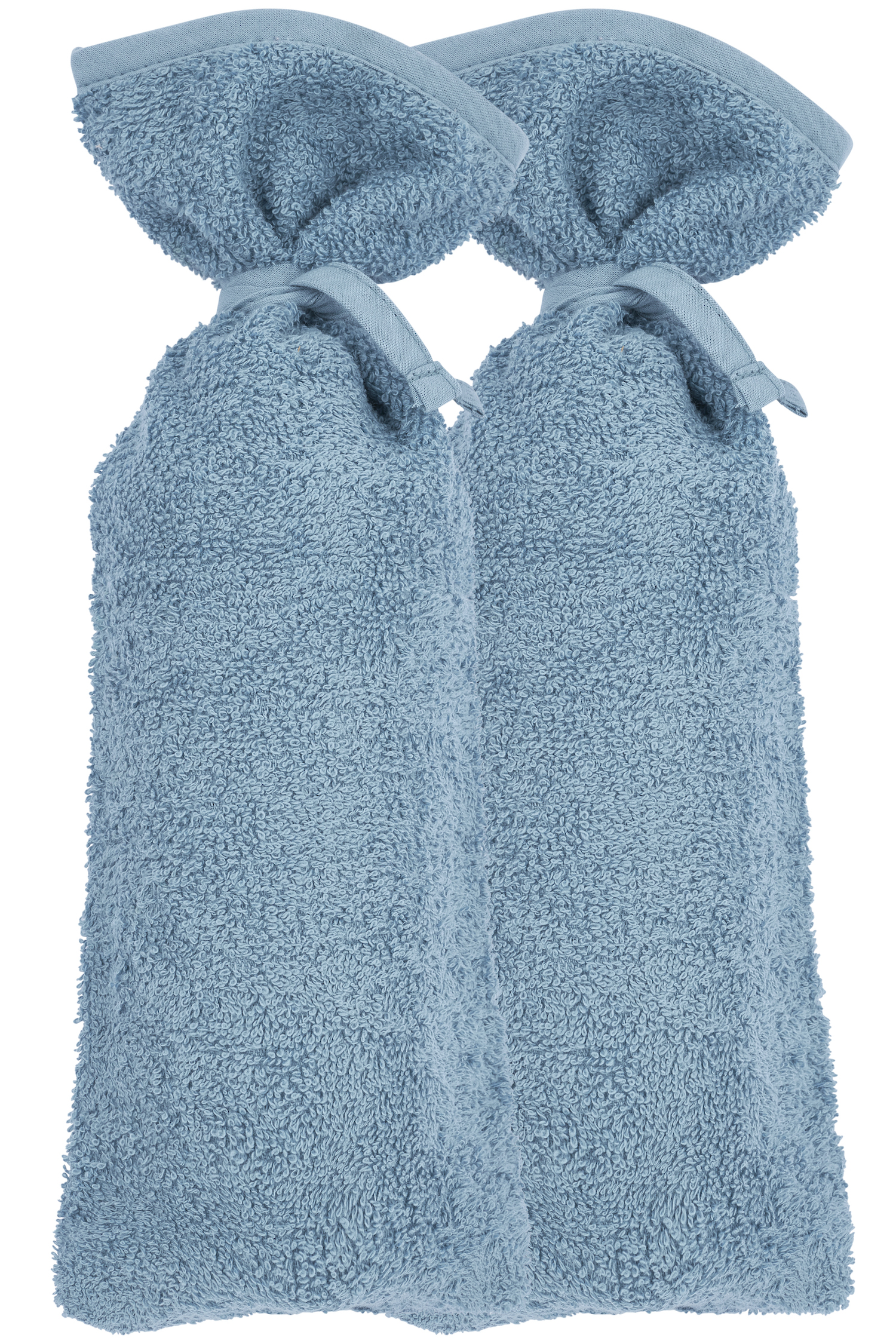 Hot water bottle cover 2-pack terry Uni - denim