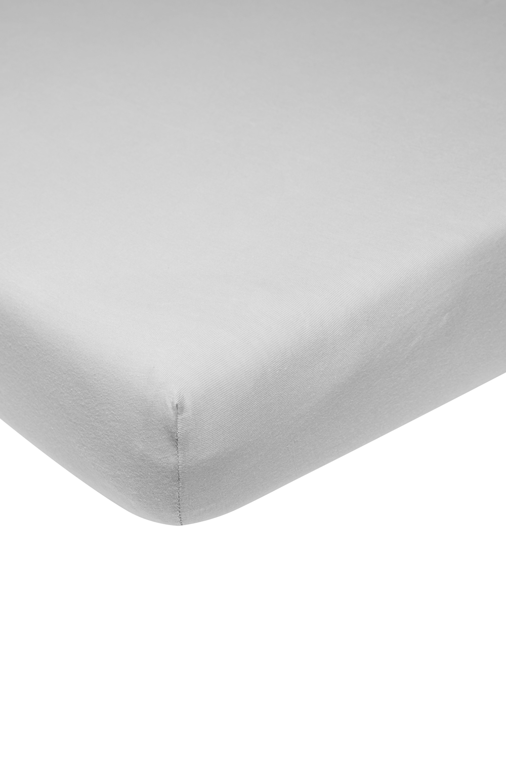 Fitted sheet playpen mattress Uni - light grey - 75x95cm