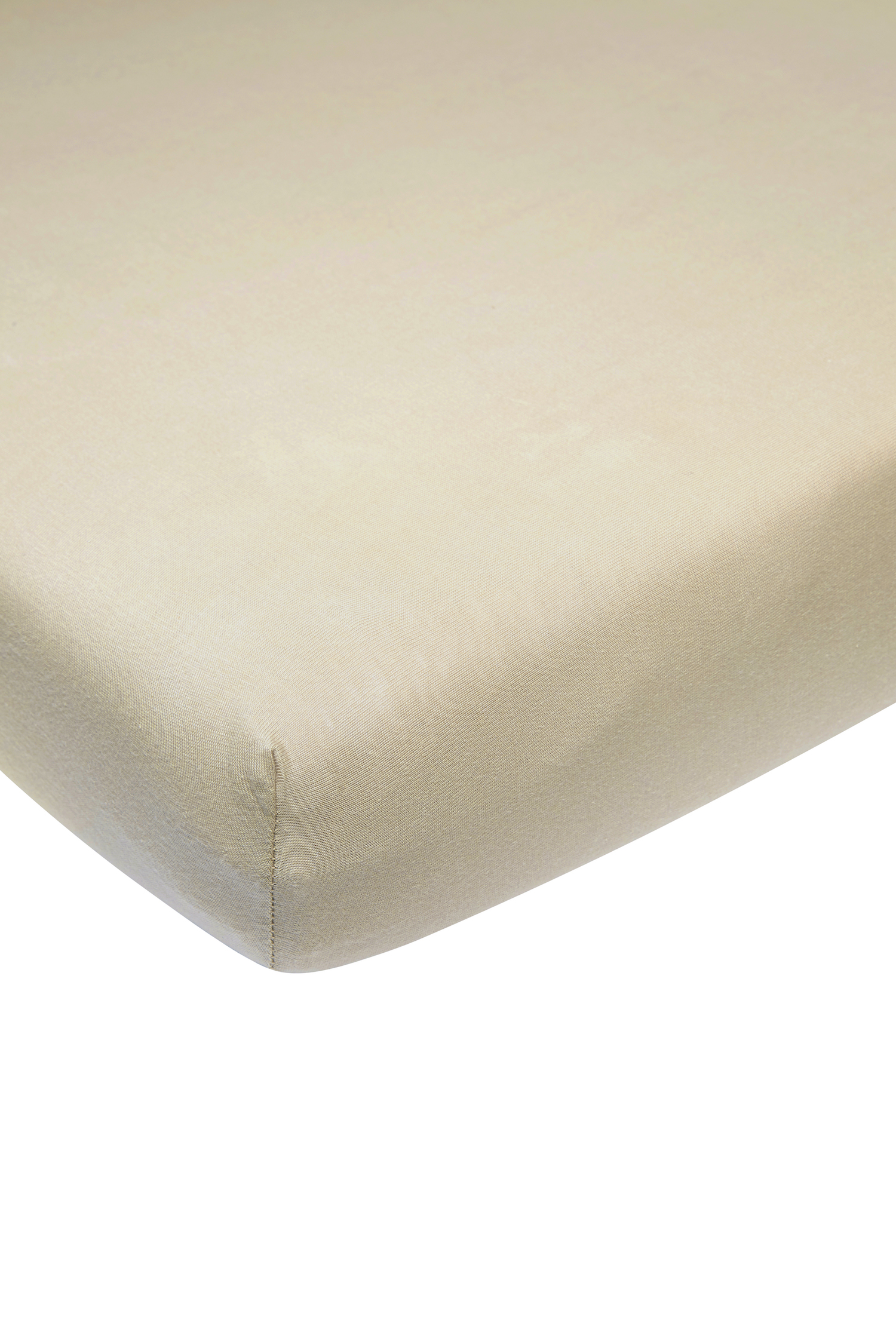 Fitted sheet 1-Pers. Uni - sand - 90x200cm