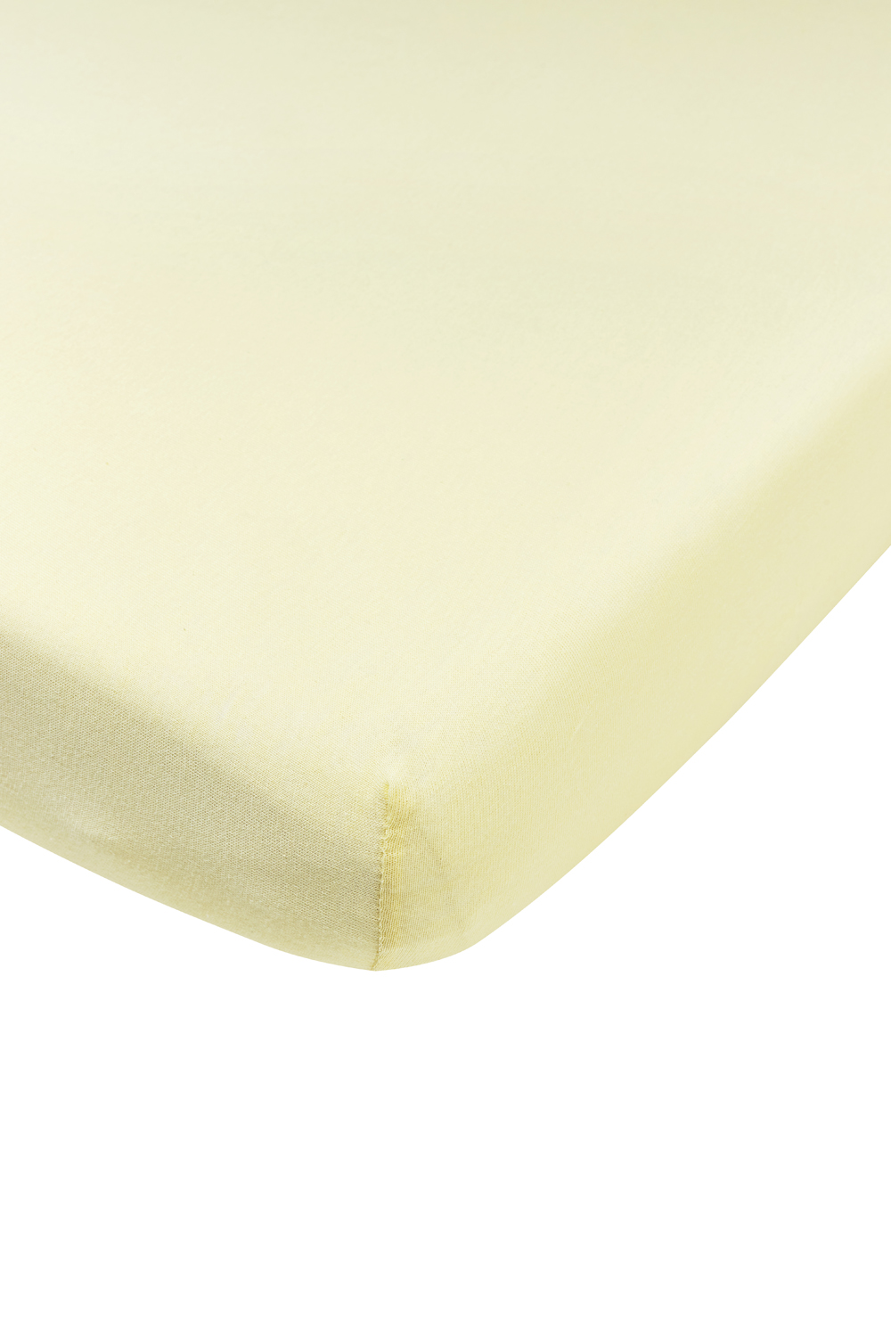 Fitted sheet playpen mattress Uni - soft yellow - 75x95cm