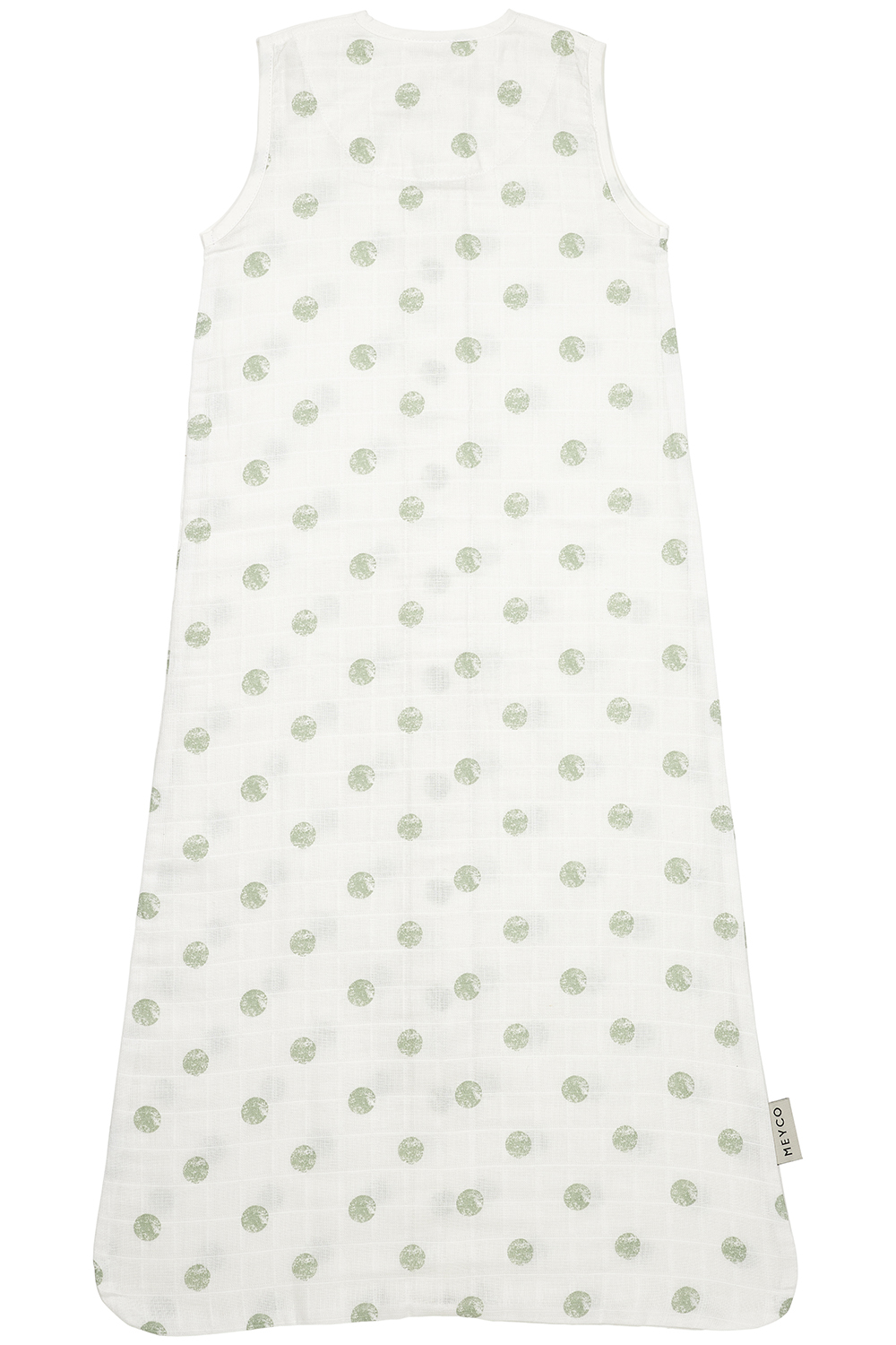 Sleepingbag muslin Dots - soft green - 90cm