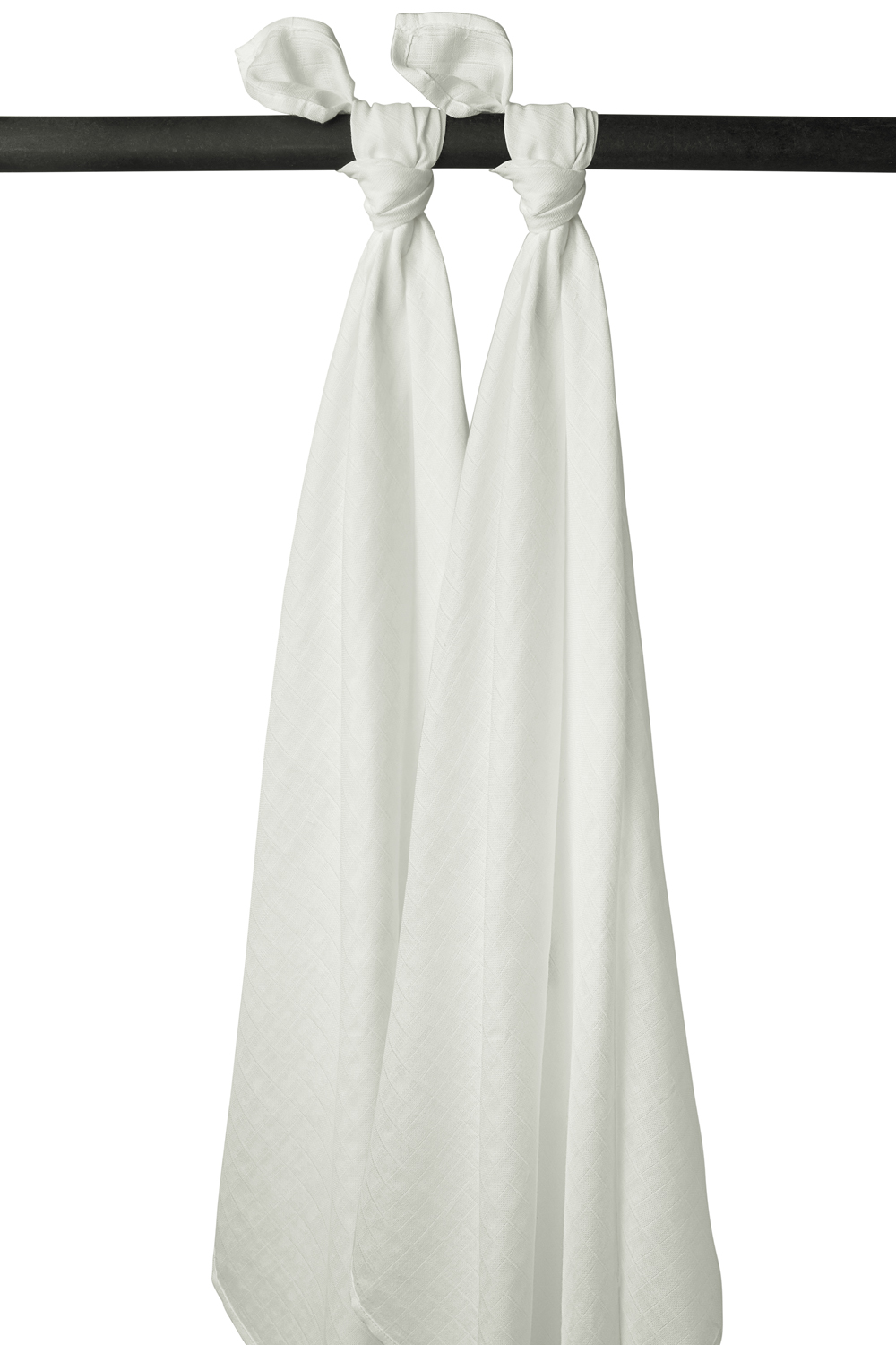 Swaddle  2er pack musselin Uni - offwhite - 120x120cm