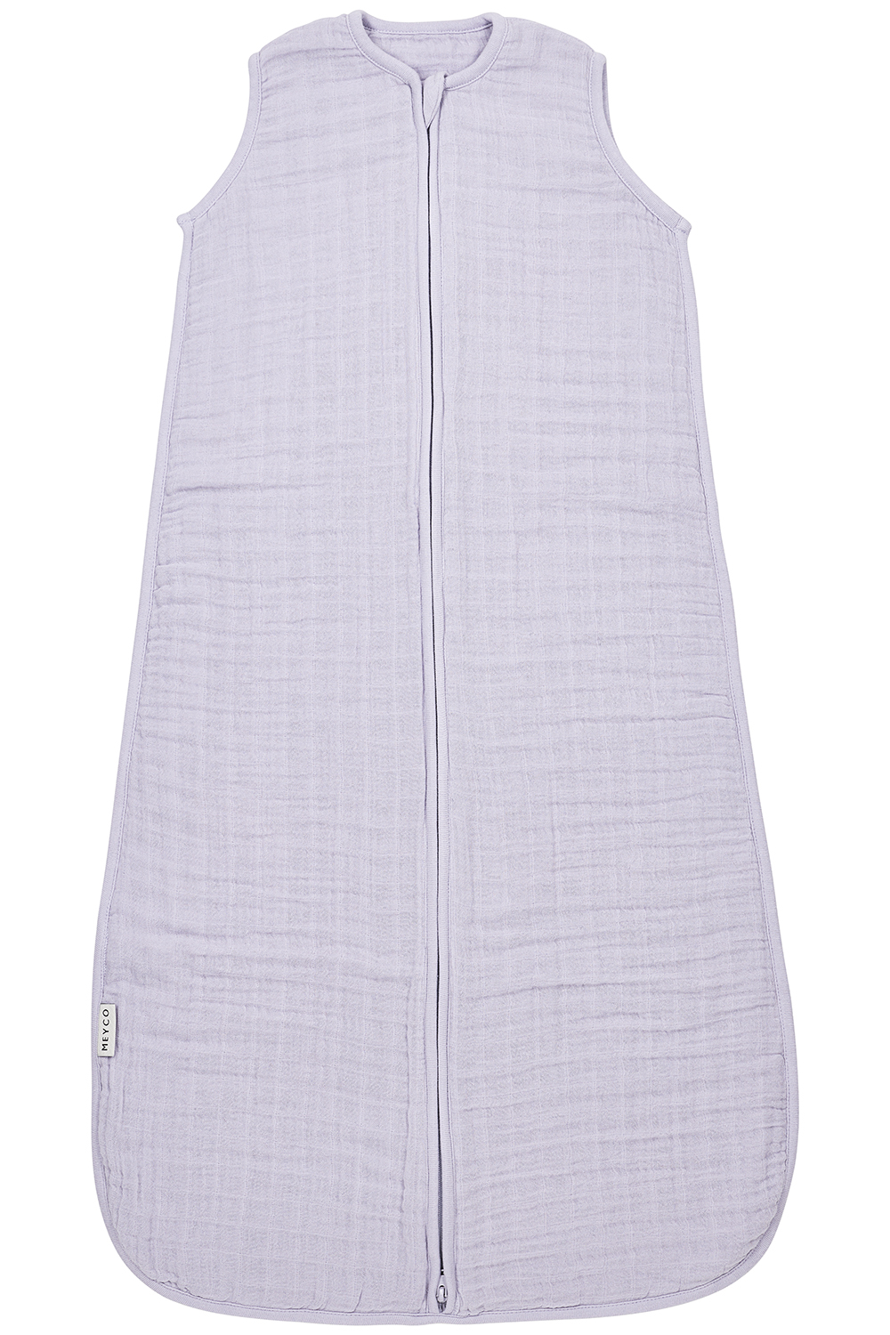 Baby zomerslaapzak pre-washed hydrofiel Uni - soft lavender - 70cm - 0.5 TOG