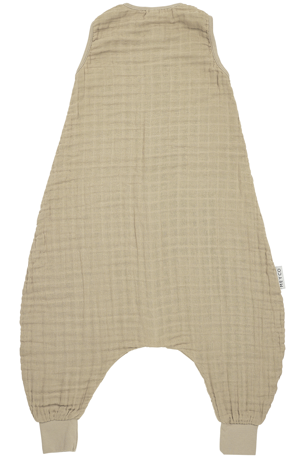 Baby zomer slaapoverall jumper pre-washed hydrofiel Uni - sand - 92cm - 0.5 TOG