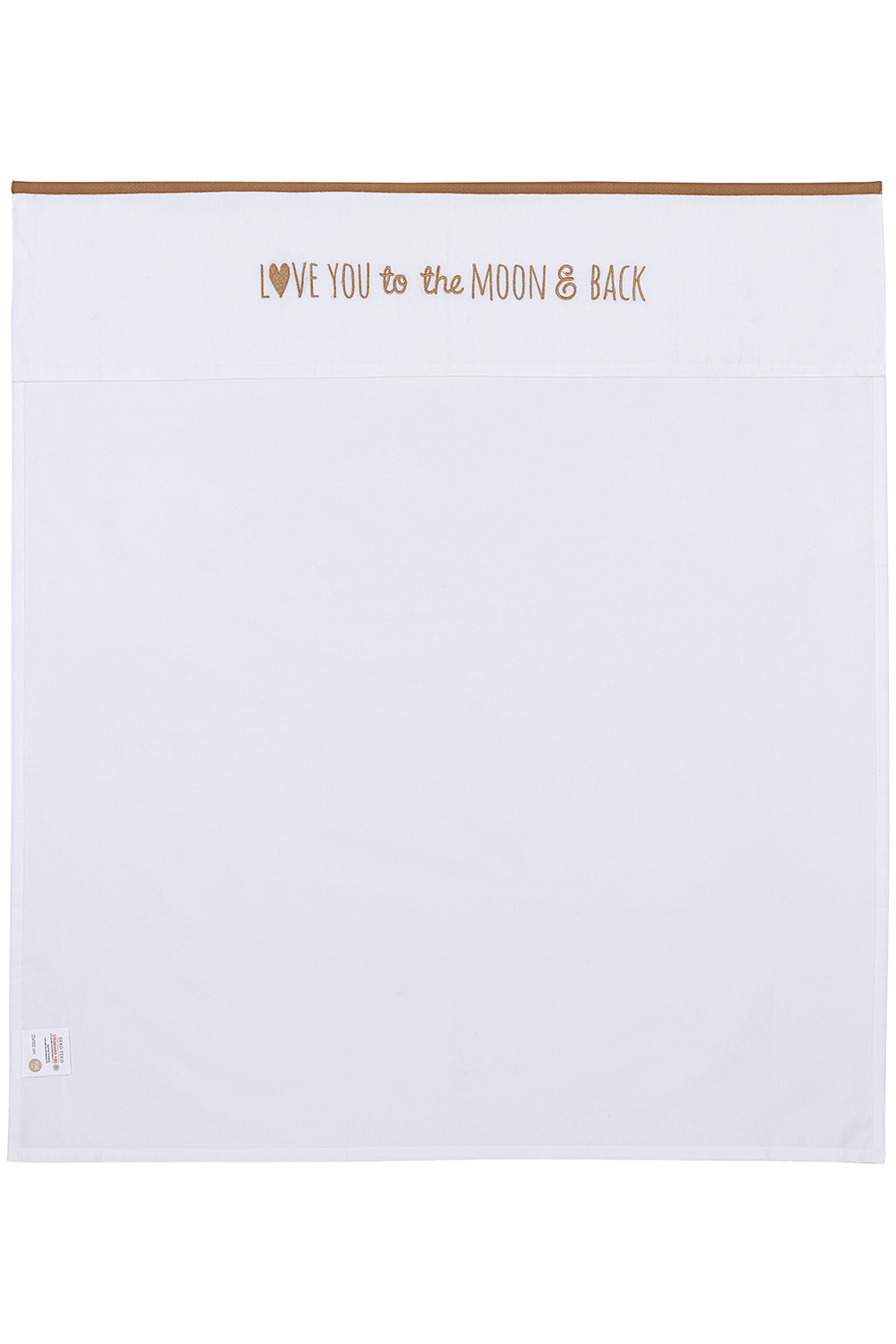 Bettlaken Wiege Love you to the moon & back - toffee - 75x100cm