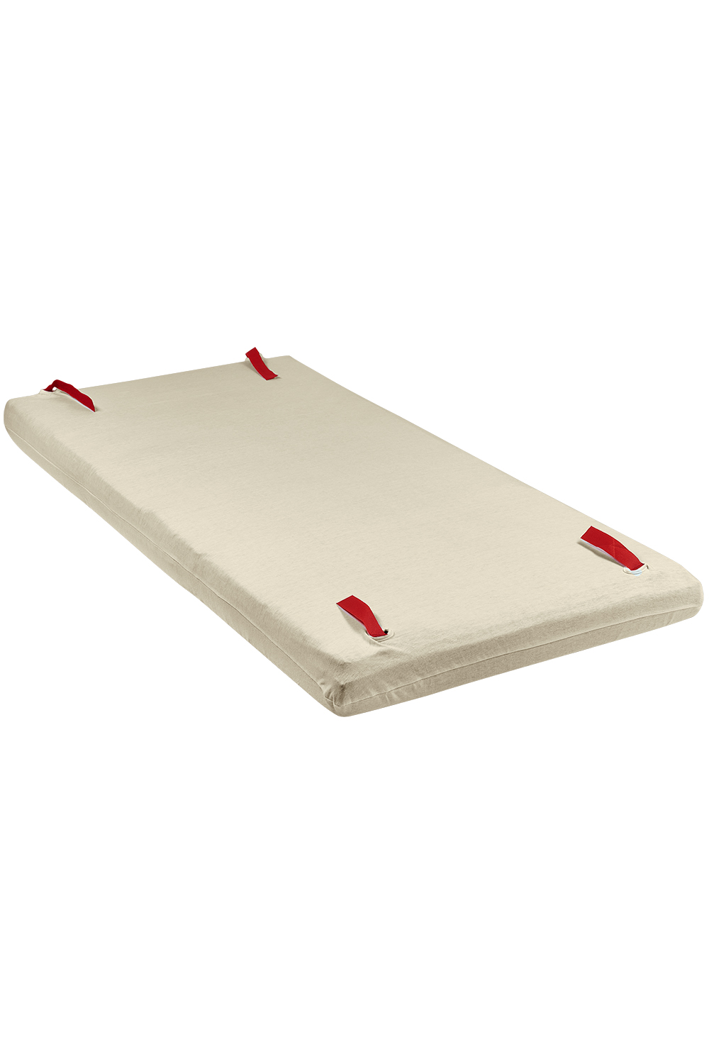 Camping bed mattress cover deluxe Uni - sand - 60x120cm