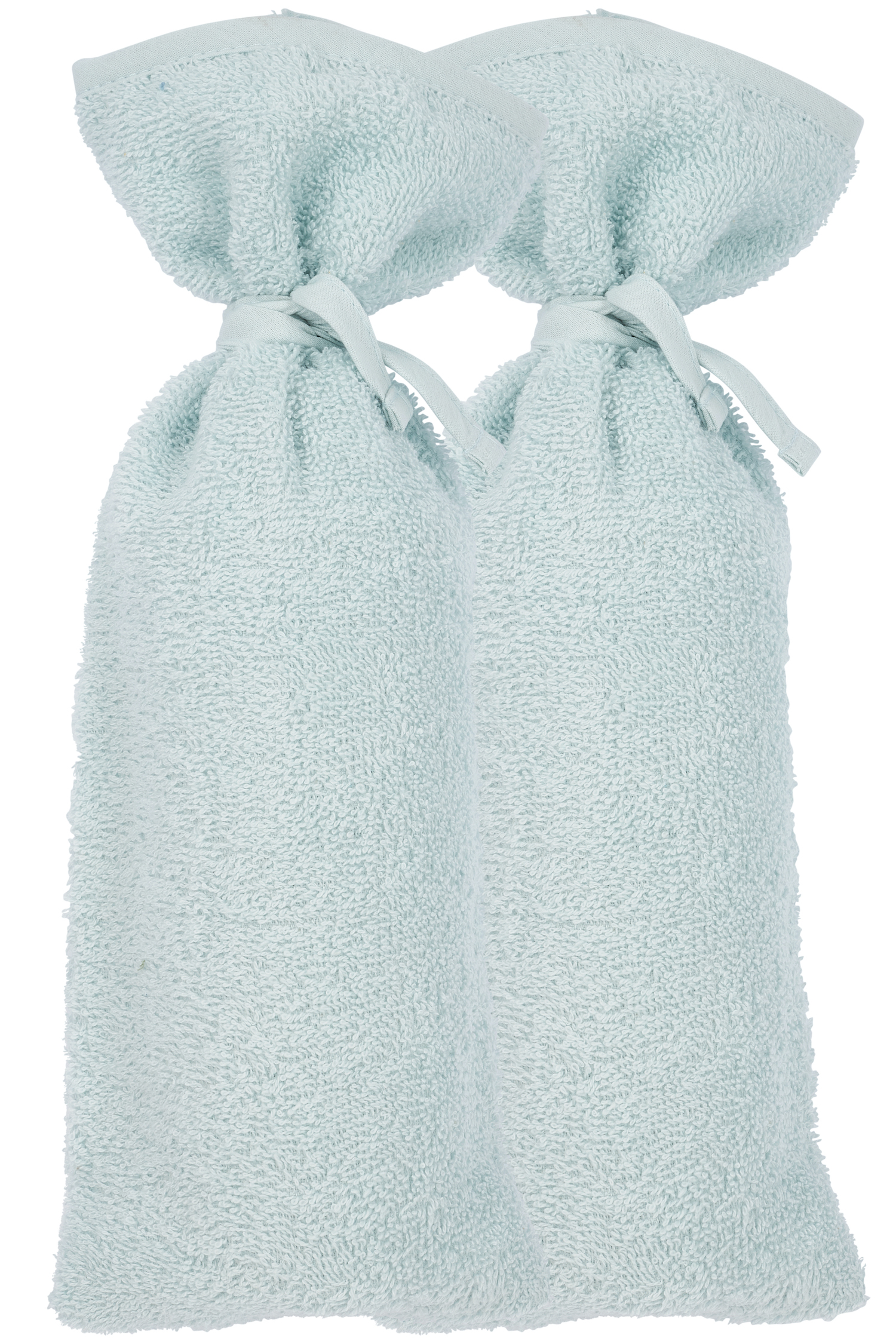 Hot water bottle cover 2-pack terry Uni - light blue