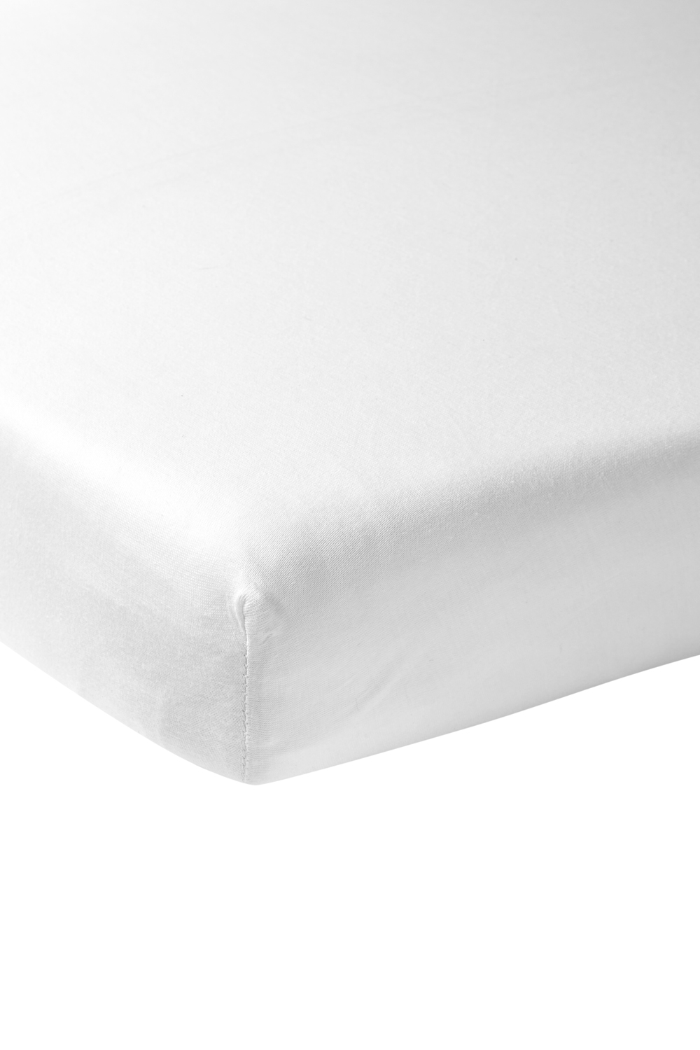Spannbettlaken Beistellbett gewebt Uni - white - 50x90cm