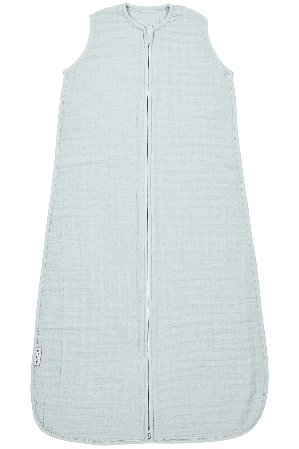 Baby zomerslaapzak pre-washed hydrofiel Uni - grey blue - 70cm - 0.5 TOG