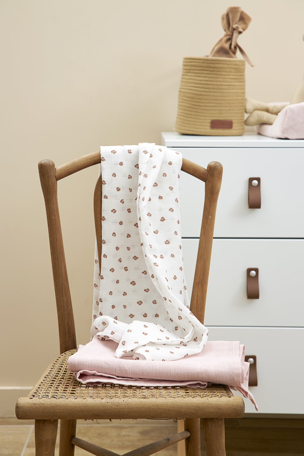 Swaddle  2er pack musselin Mini Panther - soft pink - 120x120cm