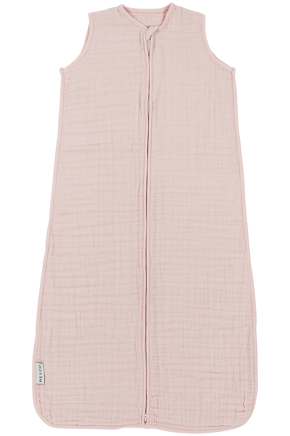Sleepingbag pre-washed muslin Uni - soft pink - 60cm