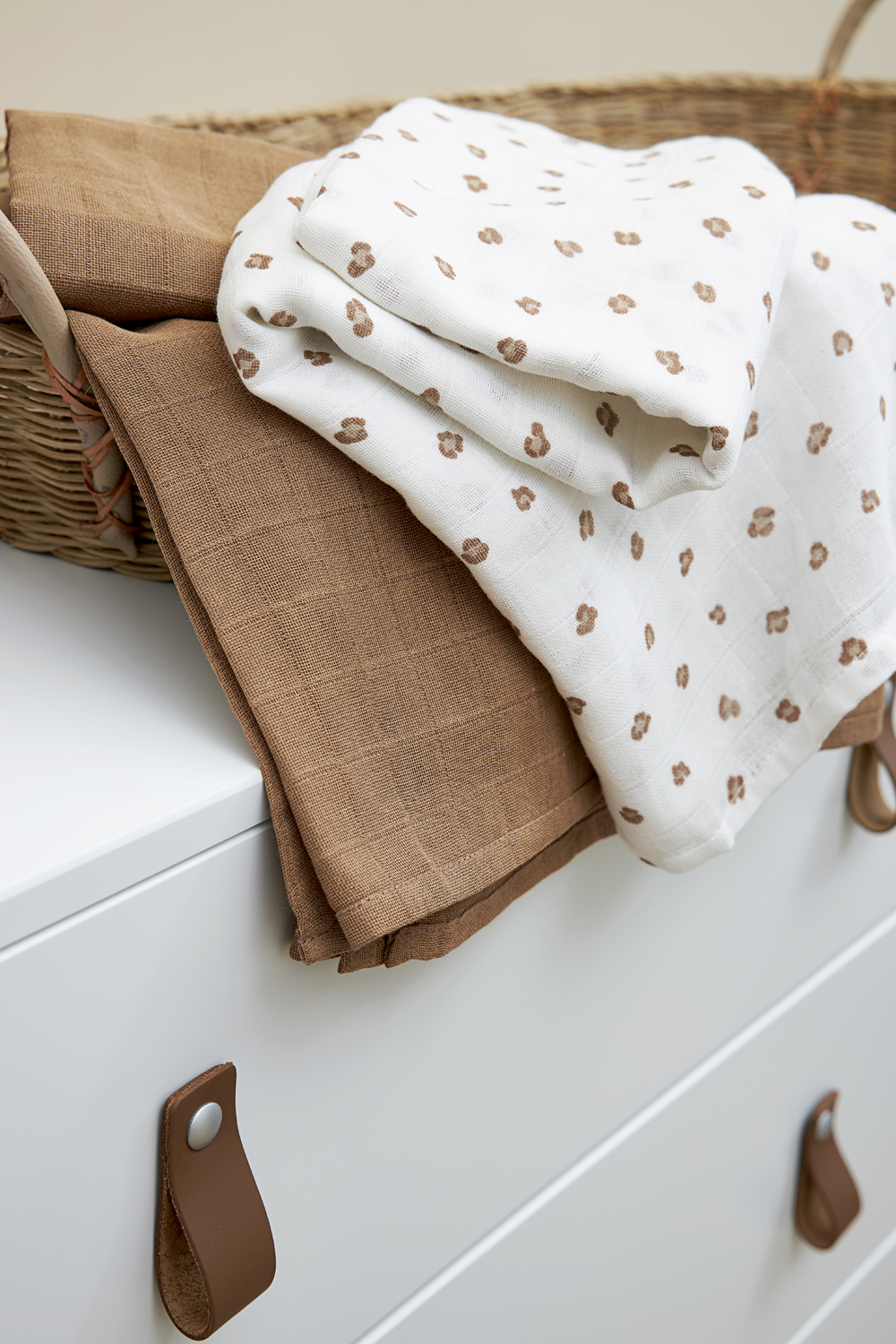 Swaddle  2er pack musselin Mini Panther - toffee - 120x120cm