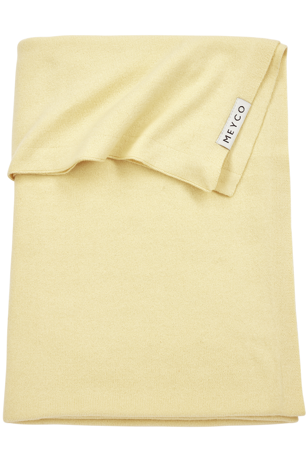 Babydecke Knit Basic - soft yellow - 75x100cm