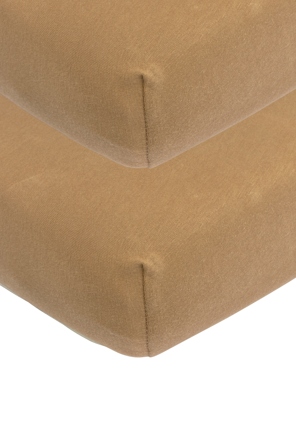 Fitted sheet juniorbed 2-pack Uni - toffee - 70x140/150cm