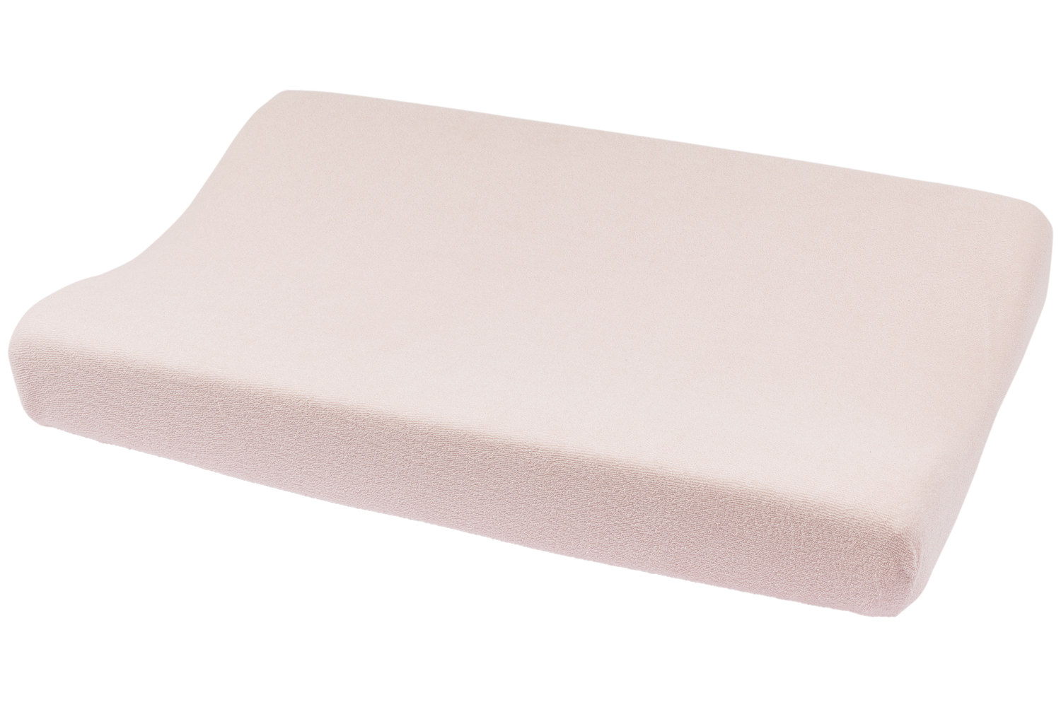 Aankleedkussenhoes badstof Uni - soft pink - 50x70cm