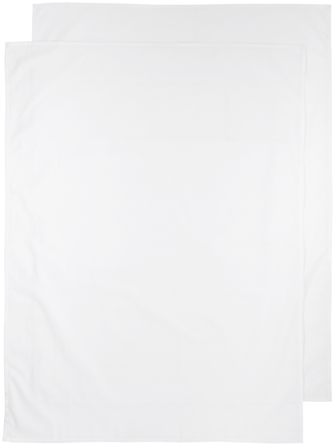 Kinderbettlaken 2er pack Uni - white - 100x150cm