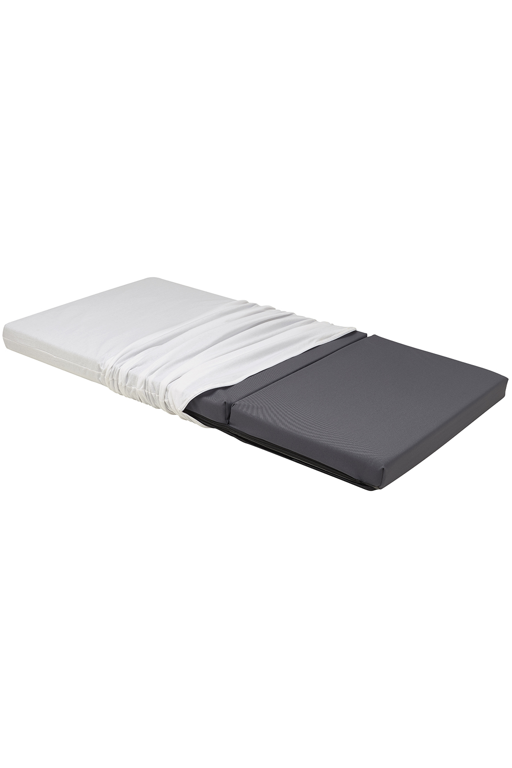 Campingbed matrashoes Uni - white - 60x120cm