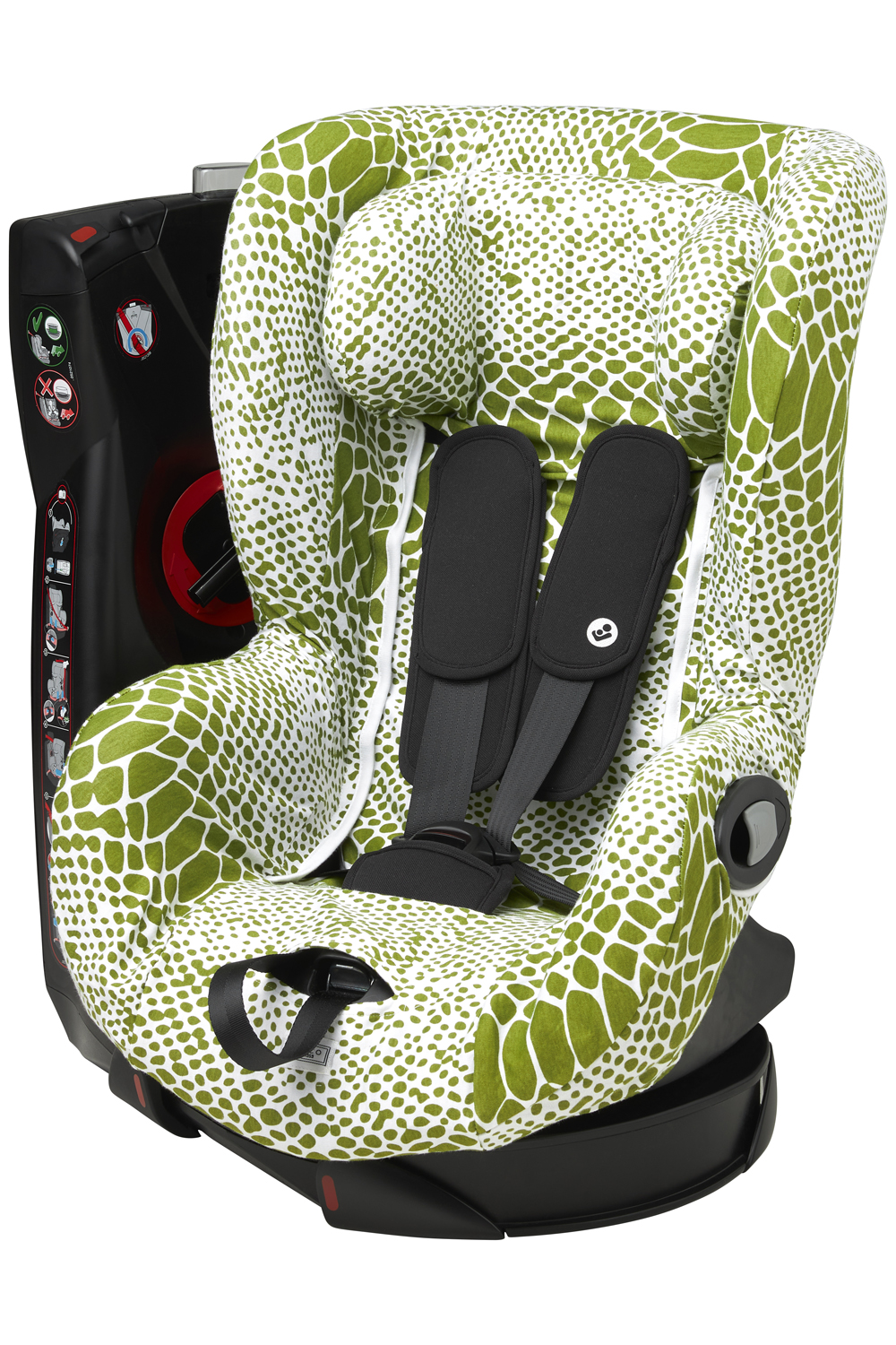 Car seat cover Snake - avocado - Group 1+ incl. headrest