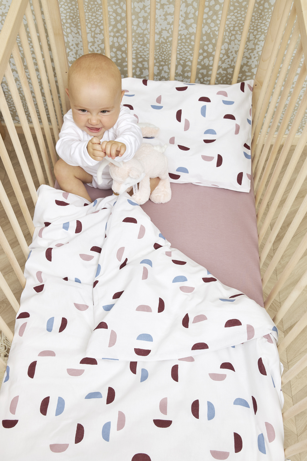 Bettwäsche Kinderbett Shapes - lilac - 100x135cm